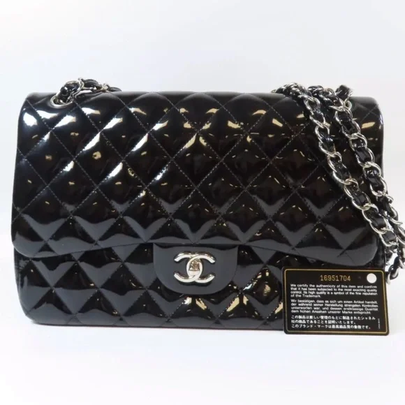 💎 JUMBO 💎 CHANEL DOUBLE FLAP QUILTED LUXURIOUS BAG - Picture 2 of 15